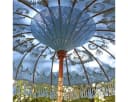 Oriental Galerie Bali-Sonnenschirm Blau Gold Handbemalt 180 cm Bild 3