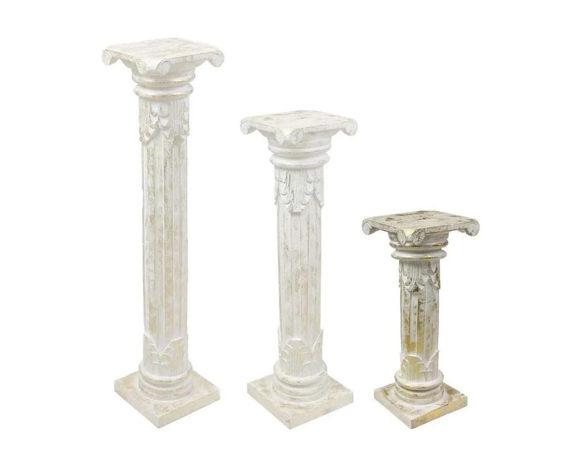 Oriental Galerie Blumenhocker Antike Säule Goldwasch Klein