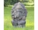 Oriental Galerie Dekofigur Ganesha Steinfigur auf Sockel 50 cm Bild 2