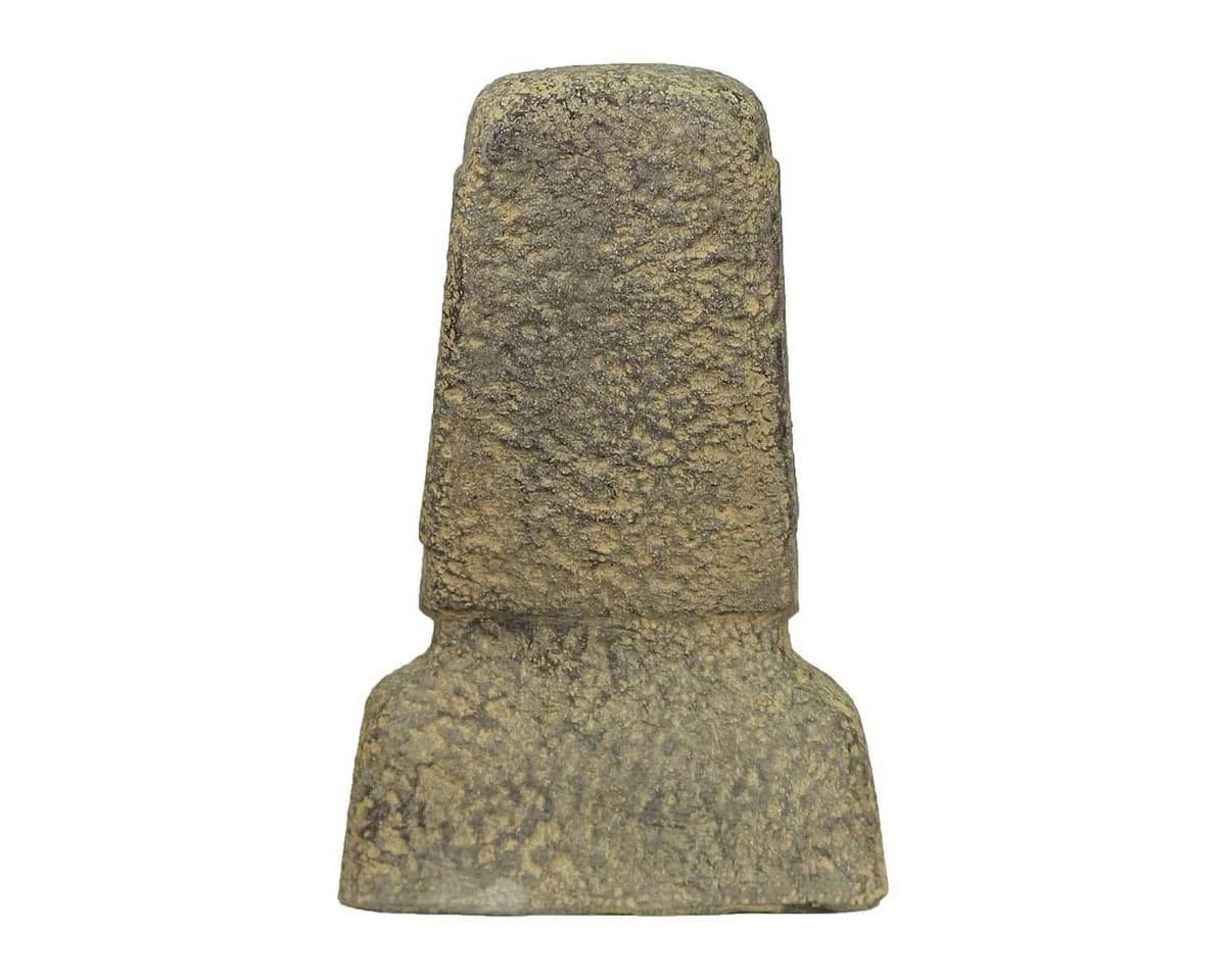 Oriental Galerie Dekofigur Moai Kopf Stein Figur Schwarz 30 cm - Bild 4