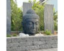 Oriental Galerie Buddha Kopf Dekofigur Lavastein 100 cm Bild 2