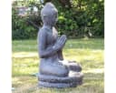 Oriental Galerie Buddha Figur sitzend Garten Steinfigur Greetings 60 cm Bild 1