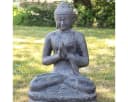 Oriental Galerie Buddha Figur sitzend Garten Steinfigur Greetings 60 cm Bild 4