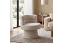Duhome Loungesessel Beige Chenille 360° drehbar Bild 1