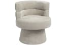 Duhome Loungesessel Beige Chenille 360° drehbar Bild 2