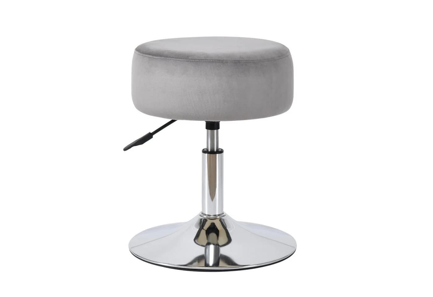 Duhome Drehhocker Grau Retro Höhenverstellbar Samt - Bild 2