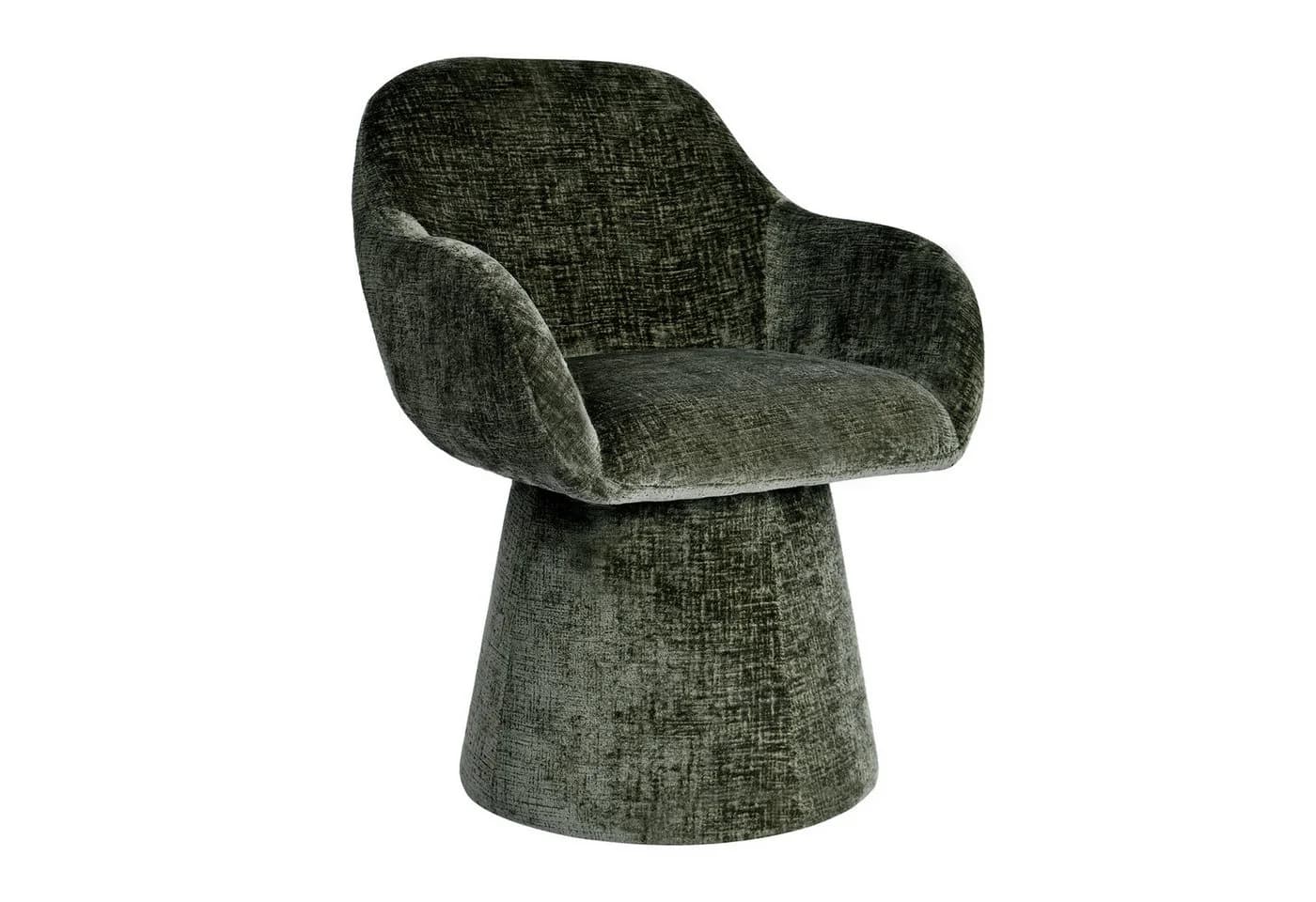 Duhome Esszimmerstuhl 7186A1 Grün 360° Drehstuhl Chenille - Bild 2