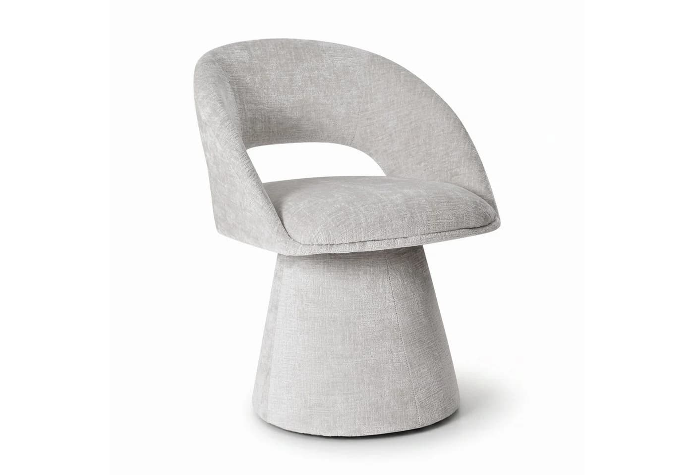 Duhome Esszimmerstuhl 7307A1 Beige Chenille 360° Drehbar - Bild 2