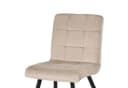 Duhome Esszimmerstuhl 4er Set Beige Samt Retro Bild 4
