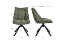 Duhome Esszimmerstuhl 8626A Grün 180° drehbar Chenille-Stoff Bild 1