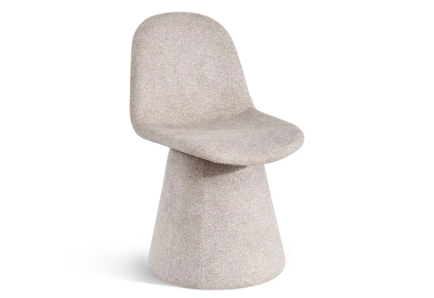 Duhome Esszimmerstuhl 360-Grad-Drehstuhl Bouclé Stoff Moderner Loungesessel - Bild 2