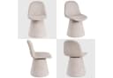 Duhome Esszimmerstuhl 360-Grad-Drehstuhl Bouclé Stoff Moderner Loungesessel Bild 4