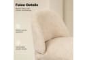 Duhome Barhocker 5520A1 Beige Bouclé Metall Bild 3