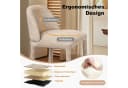 Duhome Barhocker 5520A1 Beige Bouclé Metall Bild 5