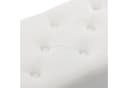 Duhome Sitzhocker 9130C Weiß Samt Metallbeine Retro Bild 5