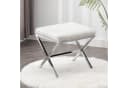 Duhome Hocker 9196A1 Weiß Kunstleder Sitzhocker Bild 2