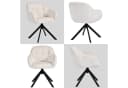 Duhome Loungesessel 9-213A Beige Chenille 360° drehbar Armlehnstuhl Bild 4