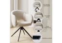 Duhome Esszimmerstuhl 2er Set Chenille Beige 180° drehbar Bild 4