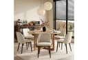 Duhome Esszimmerstuhl 3100 Beige Leinen gepolstert Holzbeine Bild 1
