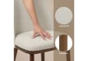 Duhome Esszimmerstuhl 3100 Beige Leinen gepolstert Holzbeine Bild 3
