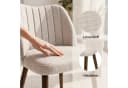 Duhome Esszimmerstuhl 3008G Beige Leinen Gepolstert Bild 4