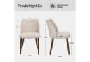 Duhome Esszimmerstuhl 3008G Beige Leinen Gepolstert Bild 5