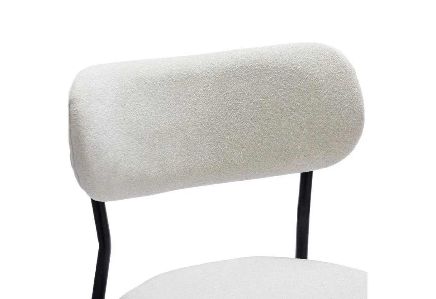 Duhome Barhocker 2er Set Beige Schlingenstoff mit Rückenlehne - Bild 4