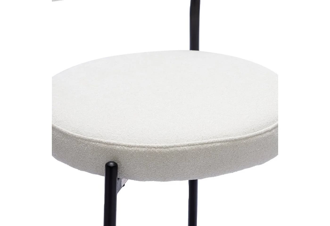Duhome Barhocker 2er Set Beige Schlingenstoff mit Rückenlehne - Bild 5