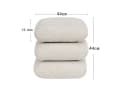 Duhome Hocker (9272D1) Bouclé Stoff 360° Drehbar Modern Bild 3