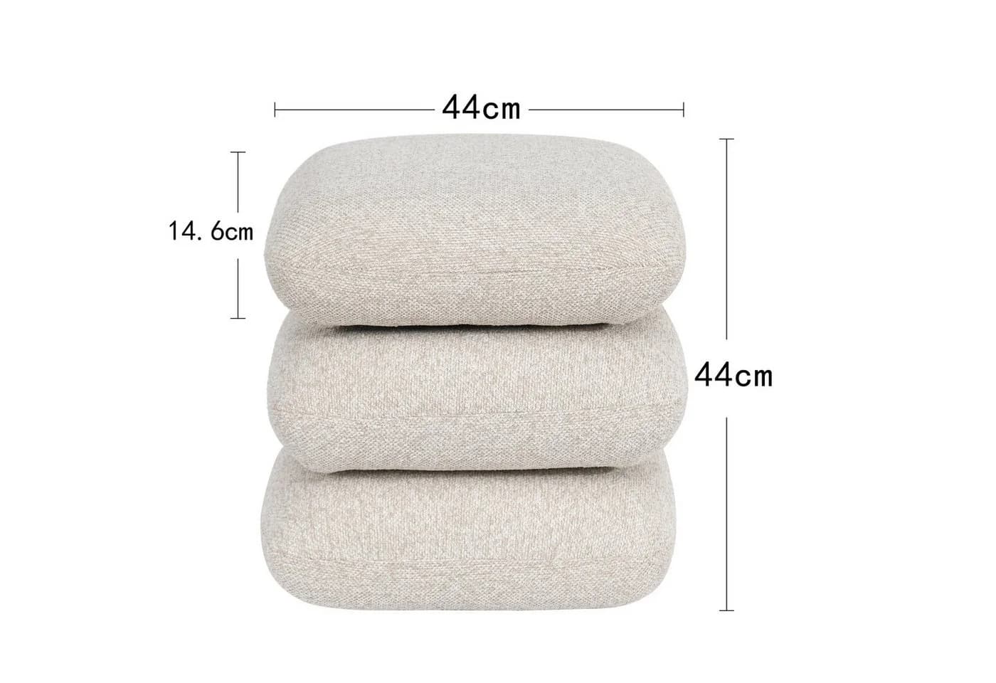 Duhome Hocker (9272D1) Bouclé Stoff 360° Drehbar Modern - Bild 3
