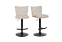 Duhome Barhocker 5501A1 2er Set Drehbar Bouclé Beige Bild 2