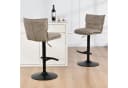 Duhome Barhocker 2er Set Drehbar Bouclé Bild 1