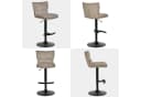 Duhome Barhocker 2er Set Drehbar Bouclé Bild 4