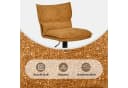 Duhome Barhocker 5501A1 2er Set Drehbar Bouclé Gelb Bild 5