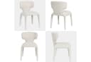 Duhome Esszimmerstuhl 2er Set Beige Bouclé Modern Bild 5
