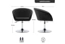 Duhome Loungesessel WY440 Schwarz Höhenverstellbar mit Armlehne Bild 1