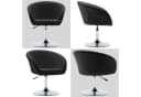 Duhome Loungesessel WY440 Schwarz Höhenverstellbar mit Armlehne Bild 3