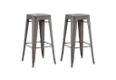 Duhome Barhocker 665D Stapelbar Metall Industry Design Braun Bild 2