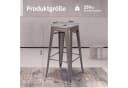Duhome Barhocker 665D Stapelbar Metall Industry Design Braun Bild 3