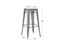 Duhome Barhocker 665D Metall Stapelbar Bild 1