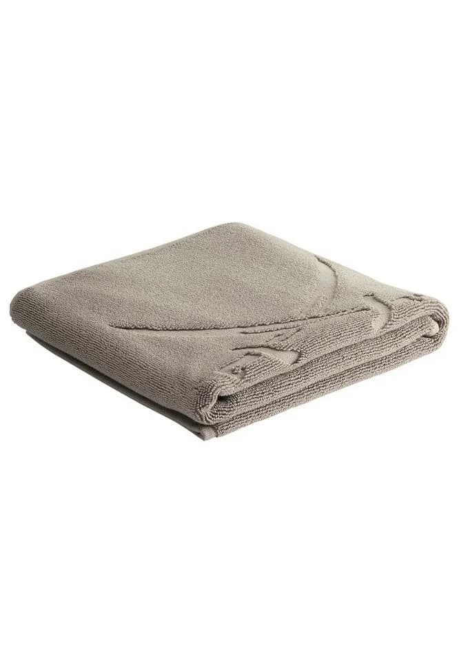 Sansibar Sylt Badvorleger 50x80 cm Braune Baumwolle Hochtiefprägung