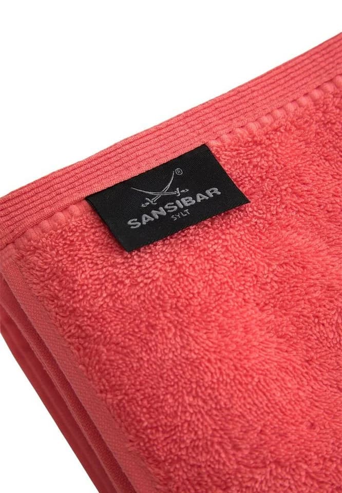 Sansibar Sylt Duschtuch Classic Frottier Rosa mit Säbel-Stickerei - Bild 3