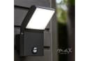 Maxkomfort LED Außen-Wandleuchte Schwarz mit Bewegungsmelder Bild 3