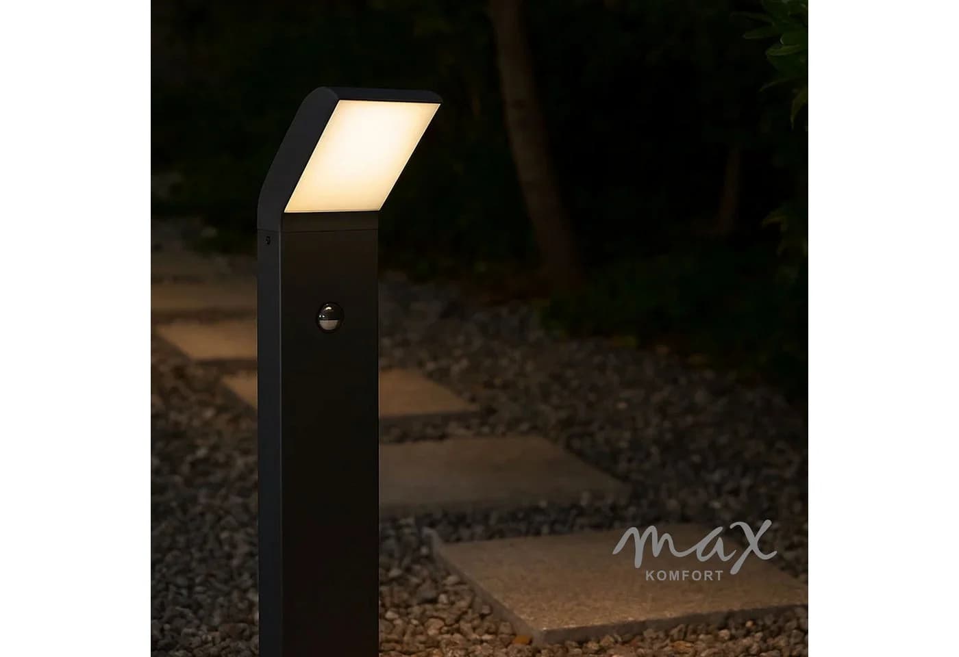 Maxkomfort Außen-Stehlampe 1504-800 Schwarz mit Bewegungsmelder LED - Bild 4
