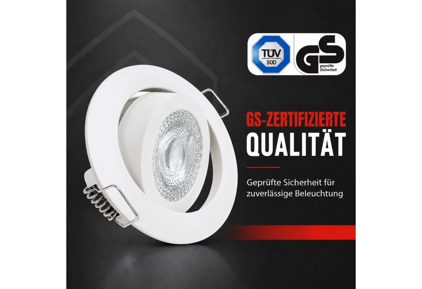 Maxkomfort LED Einbaustrahler 6er-Set Warmweiß 3000K - Bild 5