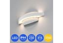 Maxkomfort LED Außen-Wandleuchte Up & Down 7W Warmweiß Aluminium Bild 1