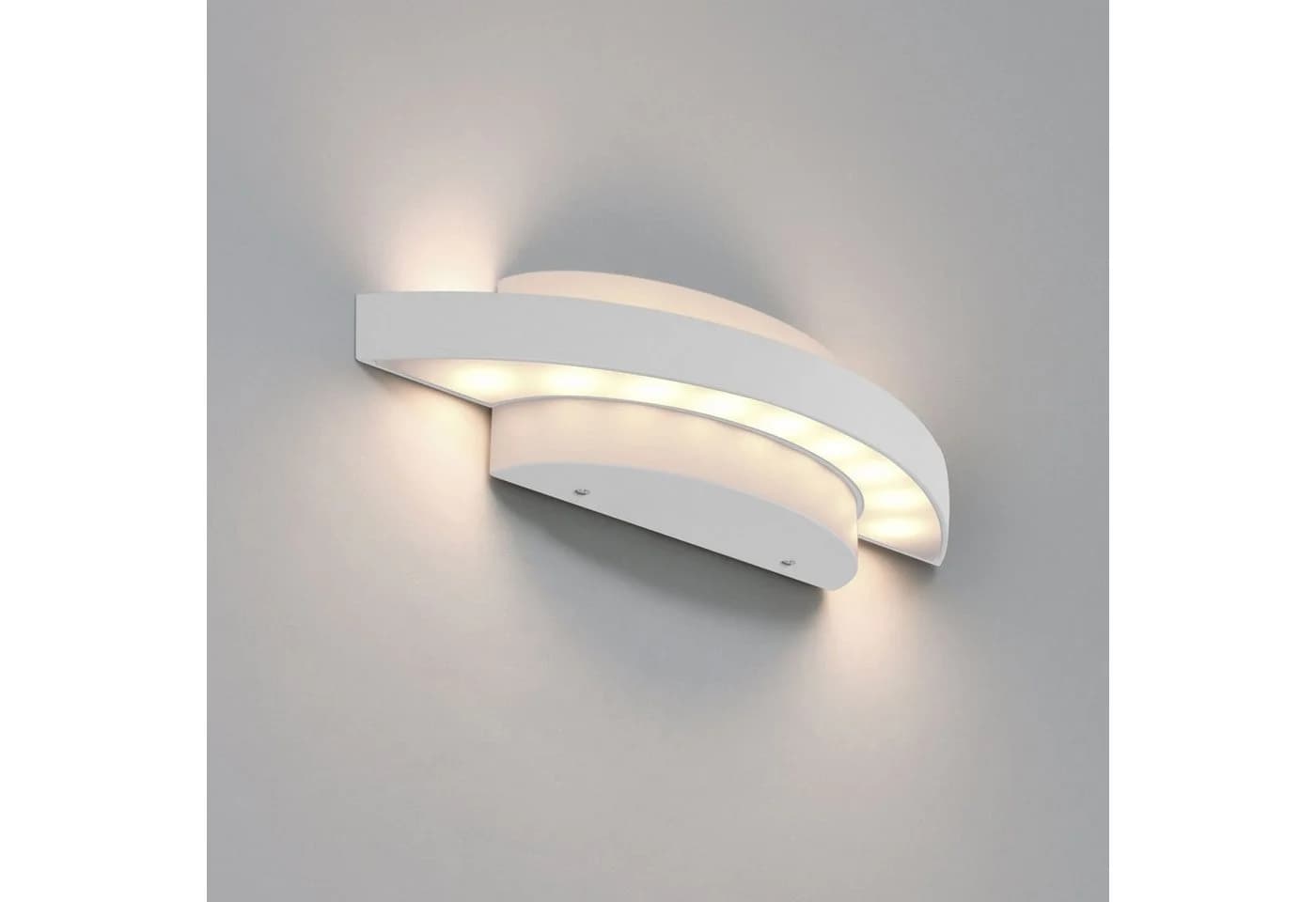 Maxkomfort LED Außen-Wandleuchte Up & Down 7W Warmweiß Aluminium - Bild 2