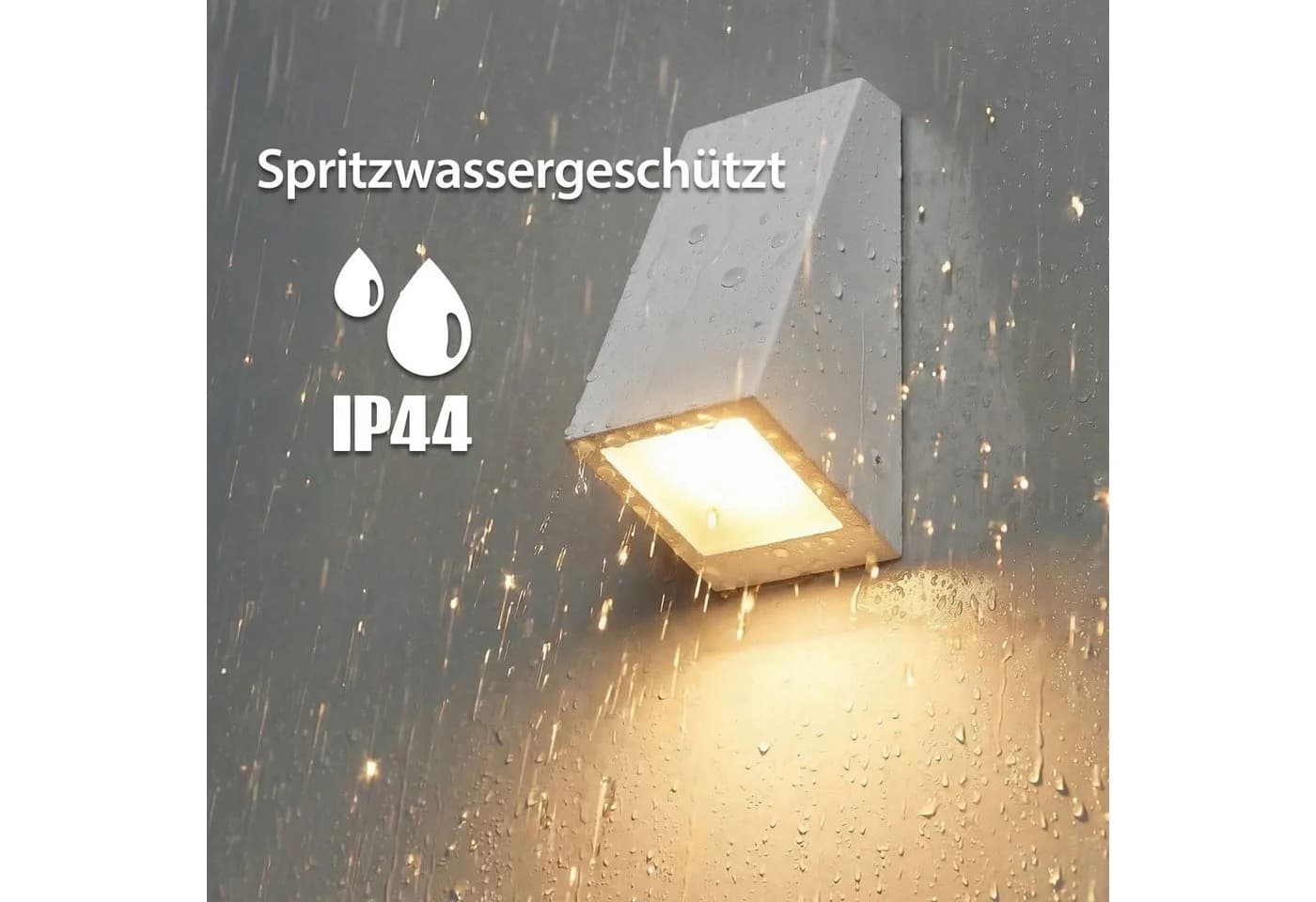 Maxkomfort LED Außen-Wandleuchte Up & Down IP44 Schwarz/Weiß/Silber - Bild 4