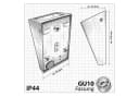 Maxkomfort LED Außen-Wandleuchte Up & Down IP44 Schwarz/Weiß/Silber Bild 5