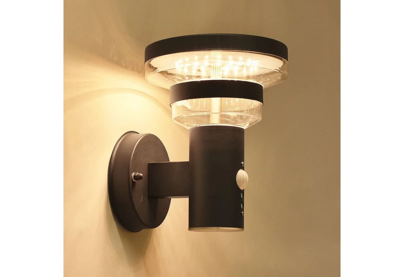 Maxkomfort Außen-Wandleuchte 313 mit Bewegungsmelder LED Warmweiß Anthrazit - Bild 2